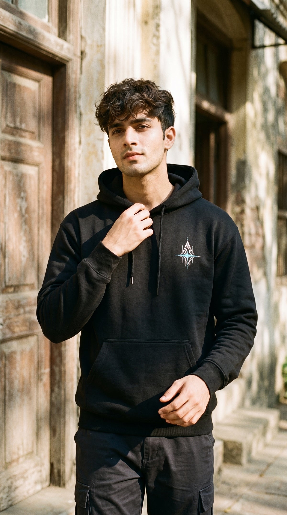 Unisex Regular Hoodie- The Peak ( Embroidered Badge )