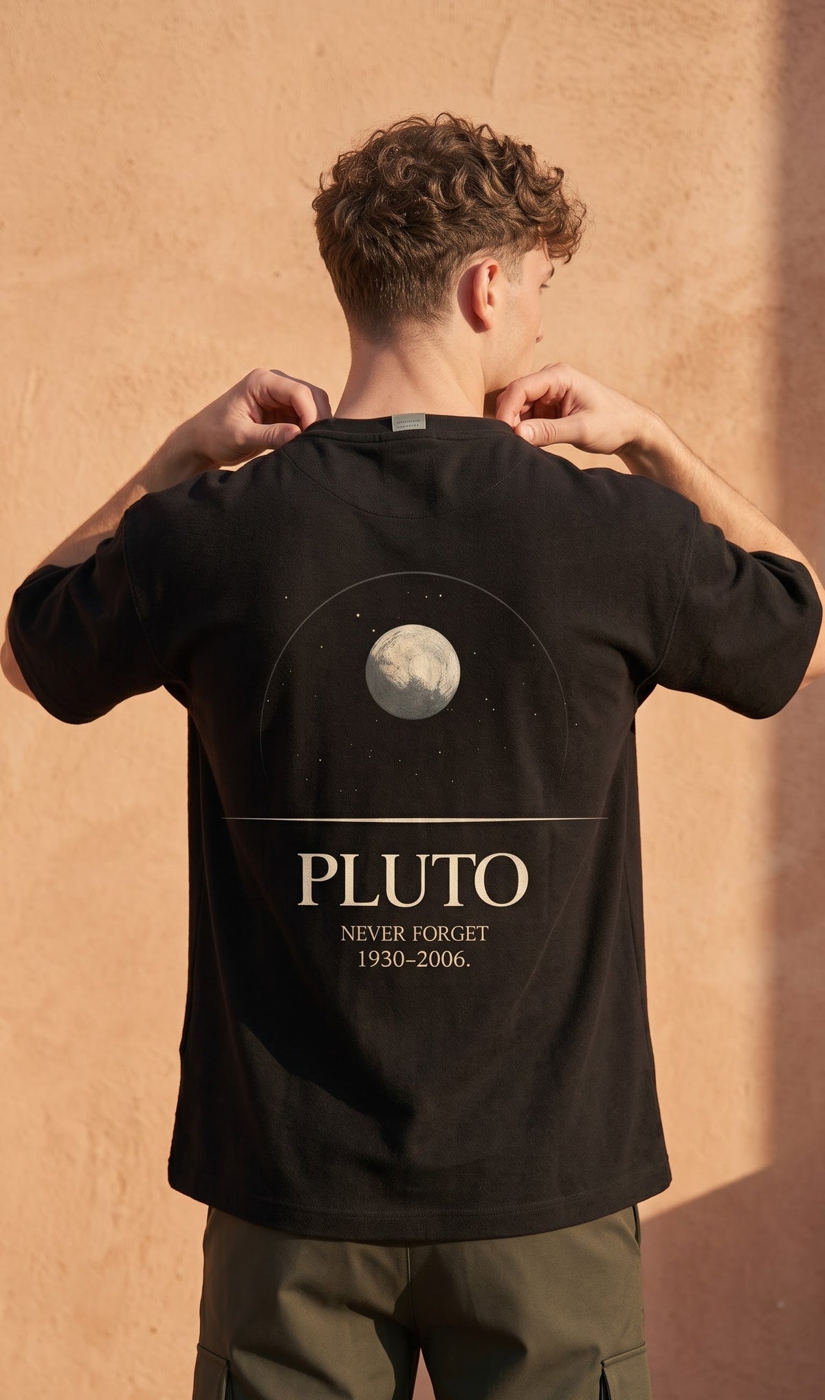 Unisex Terry Oversized Tee- Pluto
