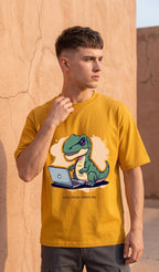 Men Oversized Classic T-Shirt- Prehistoric