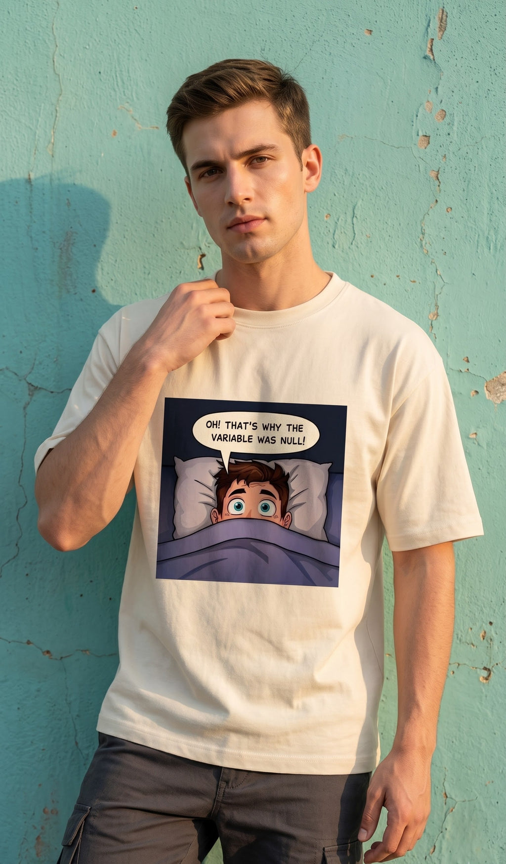 Men Oversized Classic T-Shirt- @ 3AM