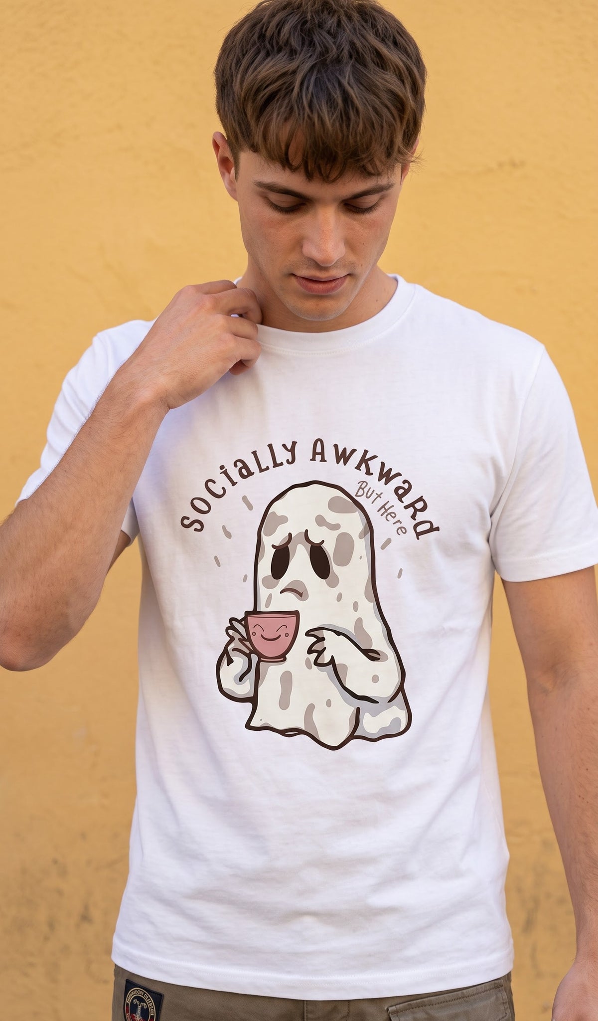 Men Regular T-Shirt- Socially Awkward