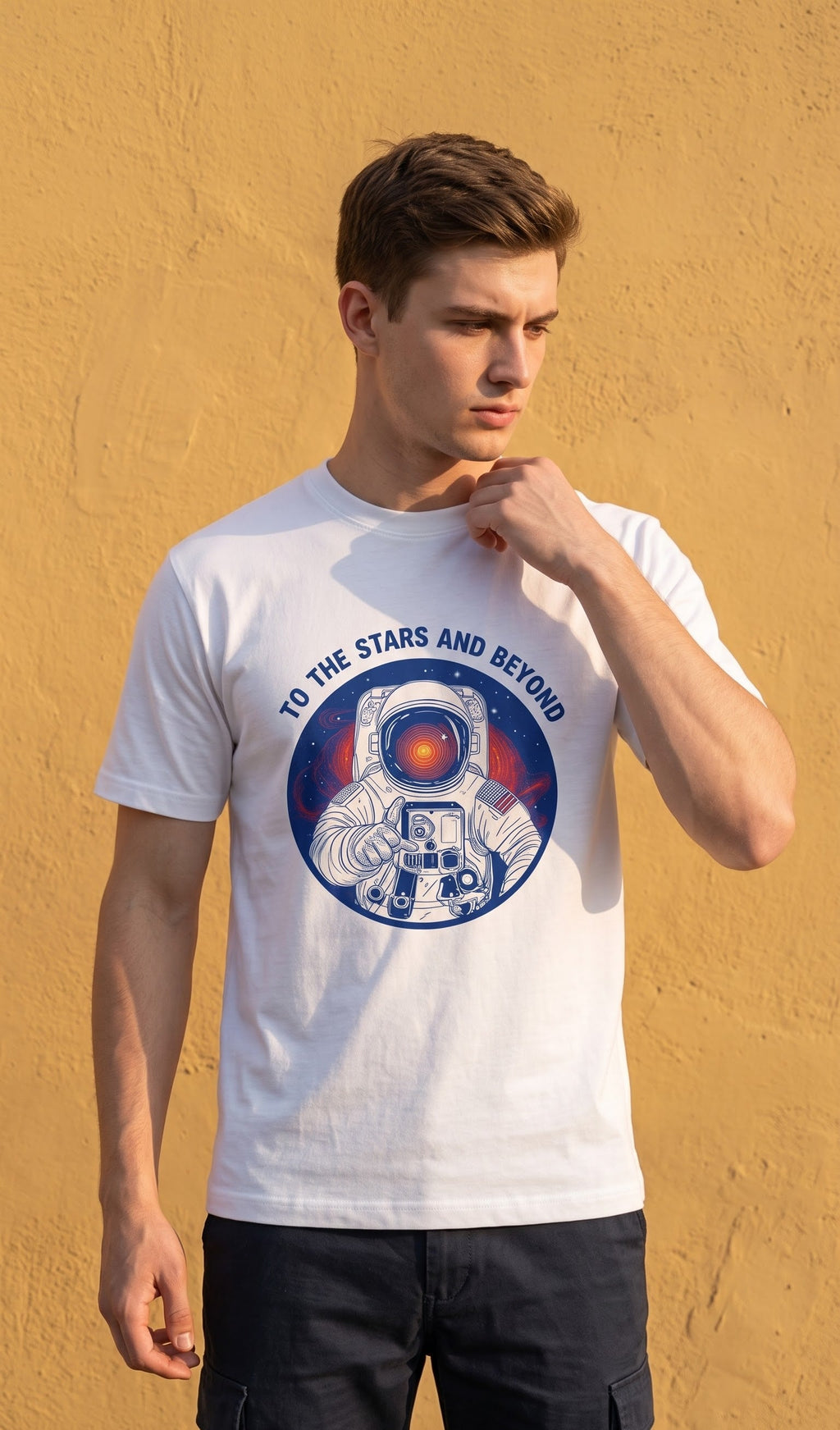 Men Regular T-Shirt- To the Moon