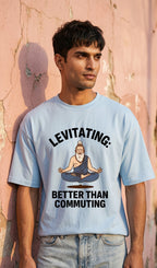 Unisex Terry Oversized Tee- Levitating