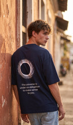 Unisex Terry Oversized Tee- Blackhole