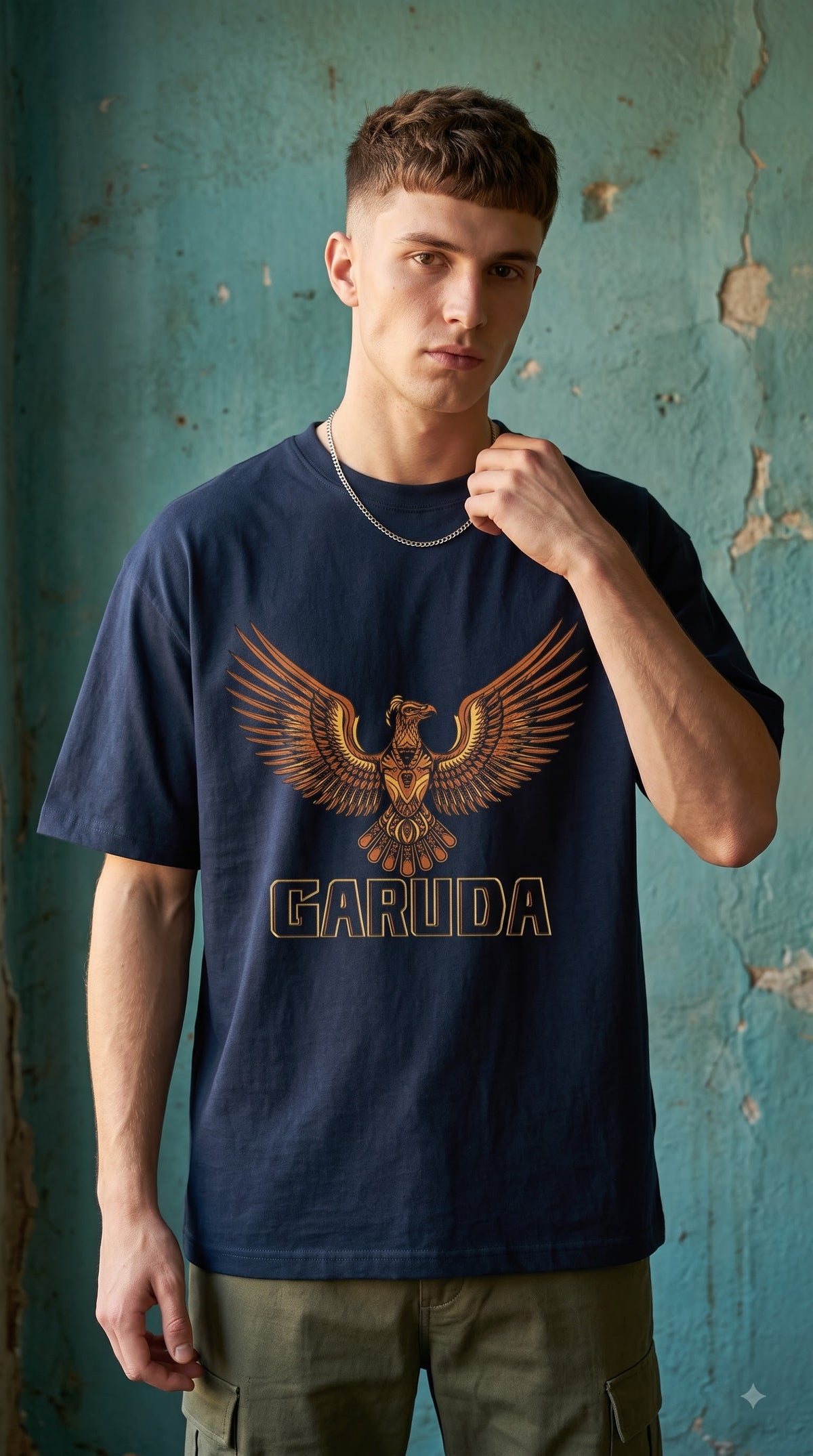 Men Oversized Classic T-Shirt- Garud