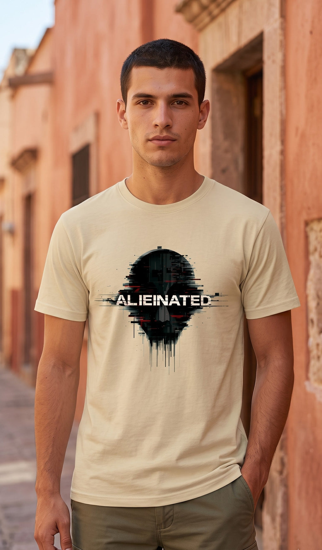 Men Regular T-Shirt- Alienated