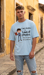 Unisex Terry Oversized Tee- Laws of Physics