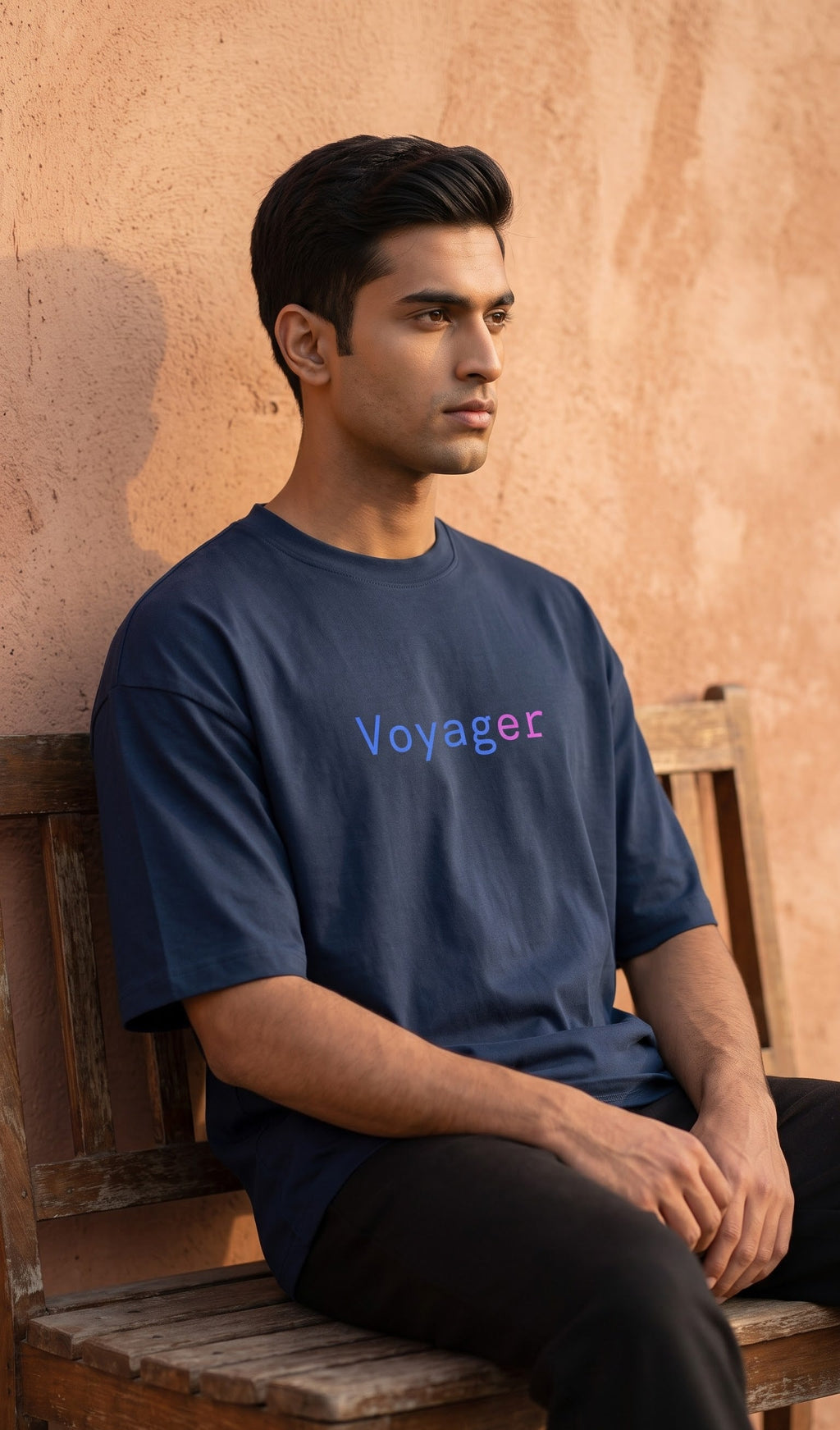 Unisex Terry Oversized Tee- Voyager