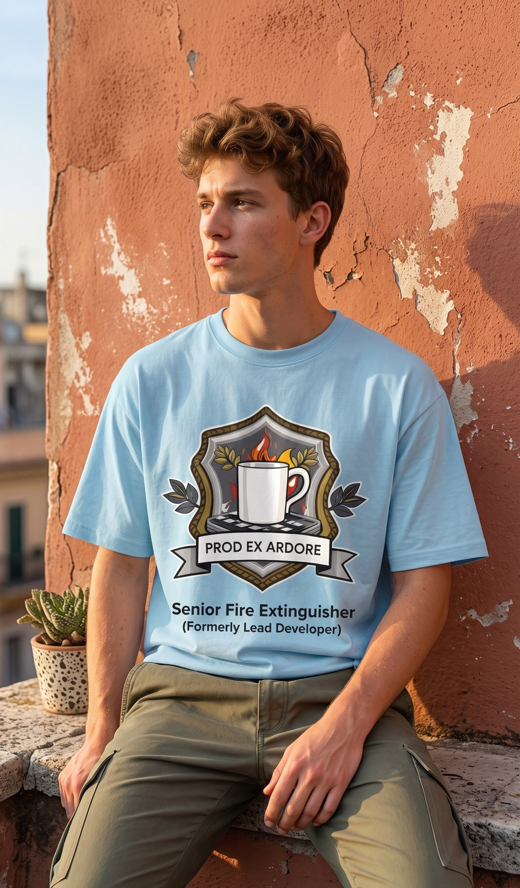 Men Oversized Classic T-Shirt- Prod Ex Ardore