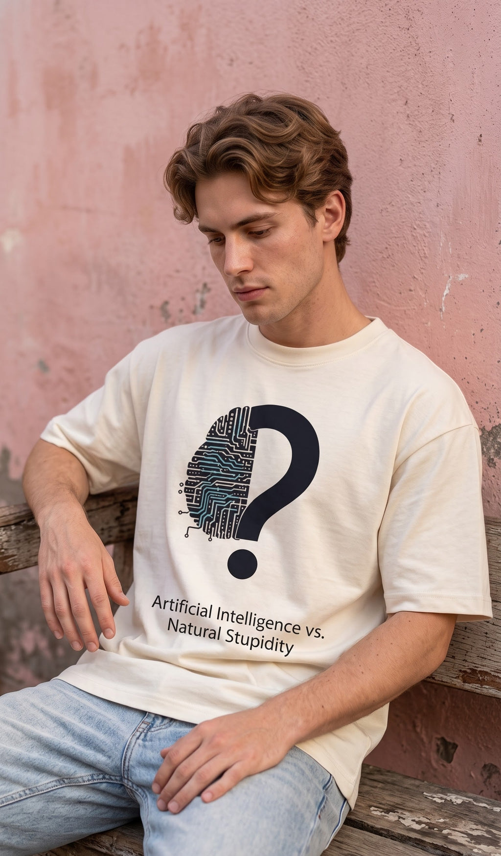 Men Oversized Classic T-Shirt- AI