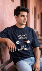 Men Oversized Classic T-Shirt- Spooky Action