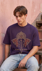 Men Oversized Classic T-Shirt- Vighnaharta