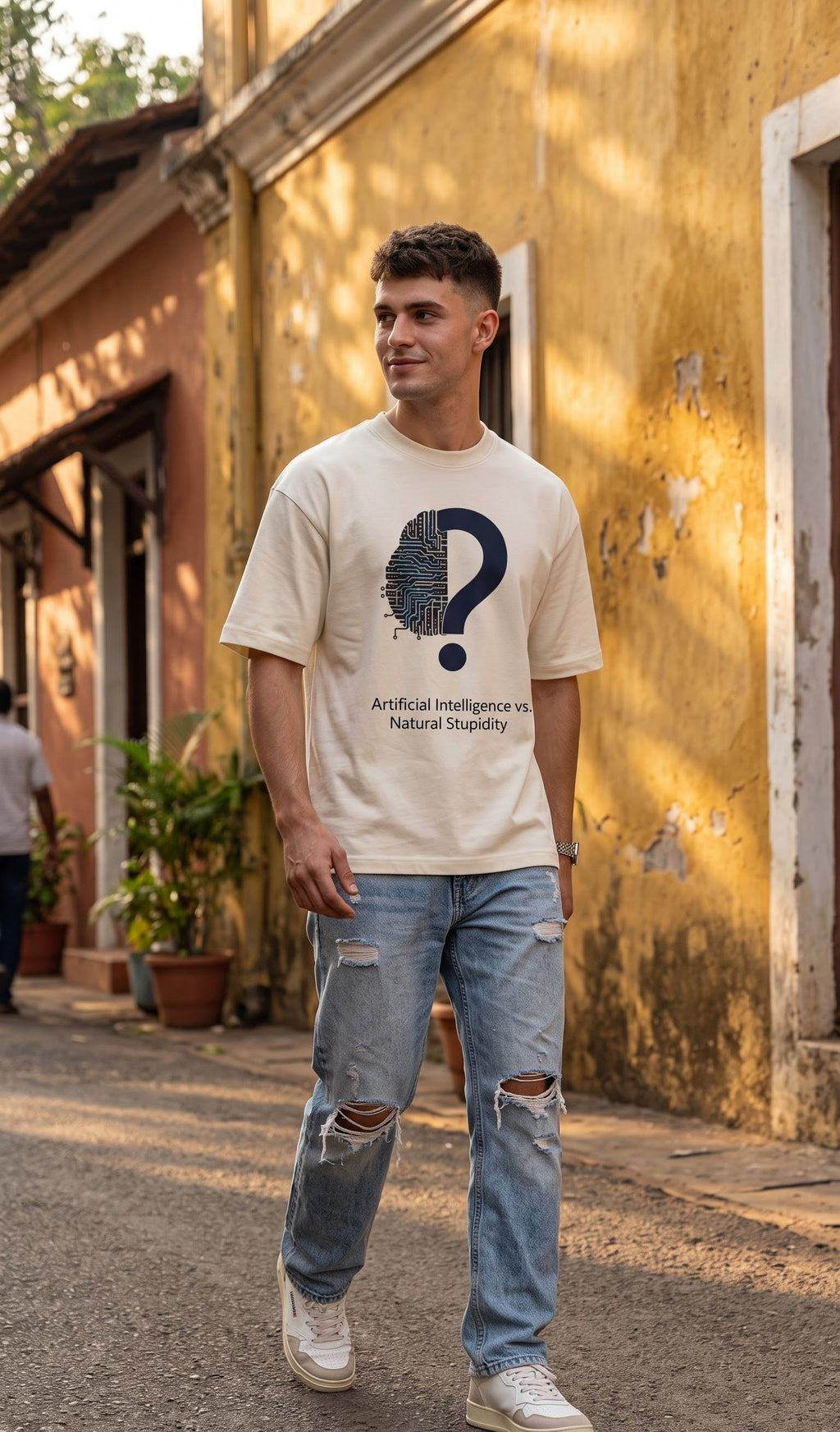 Men Oversized Classic T-Shirt- AI