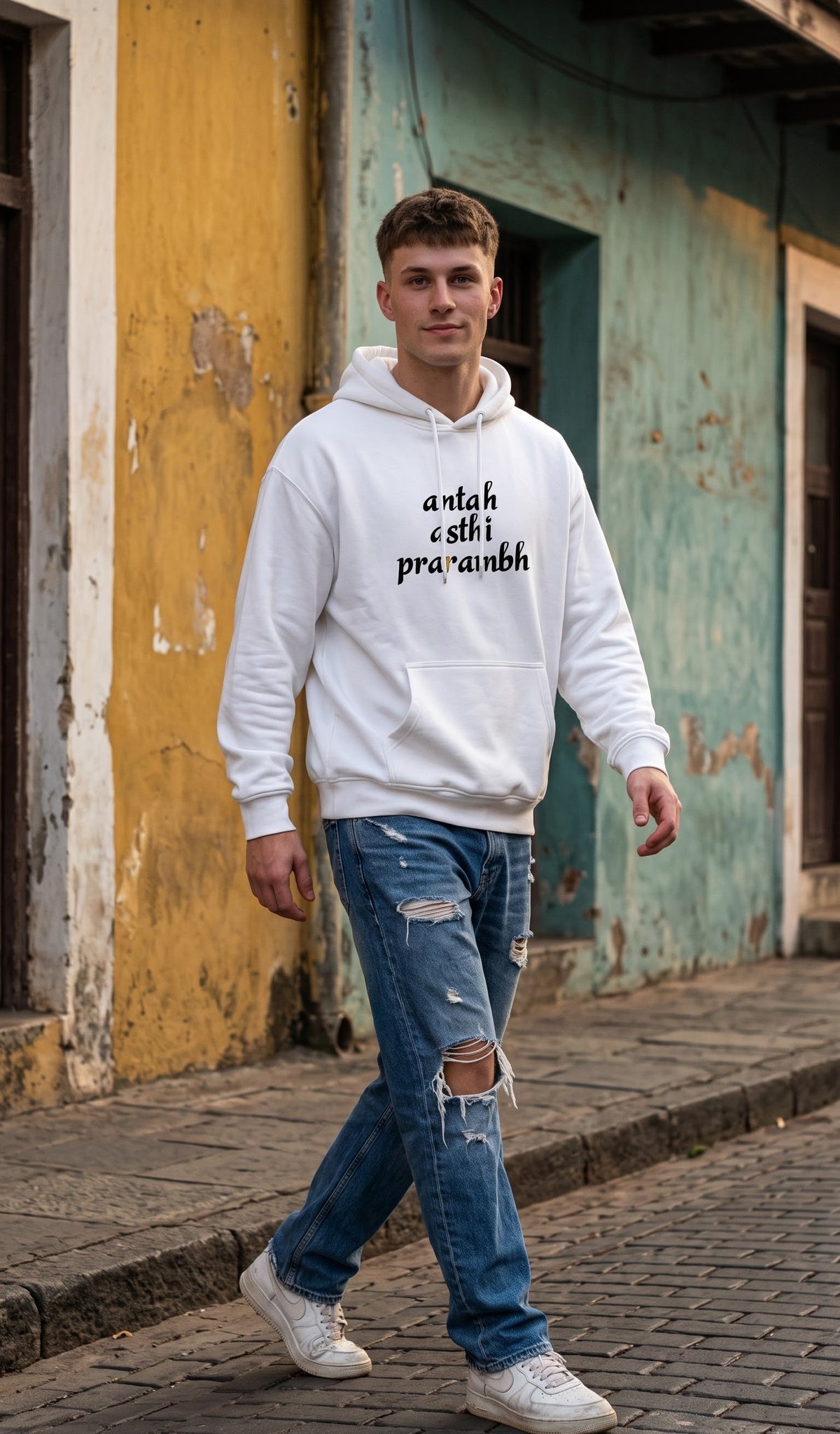 Unisex Oversized Hoodie- Antah Asthi Prarambh