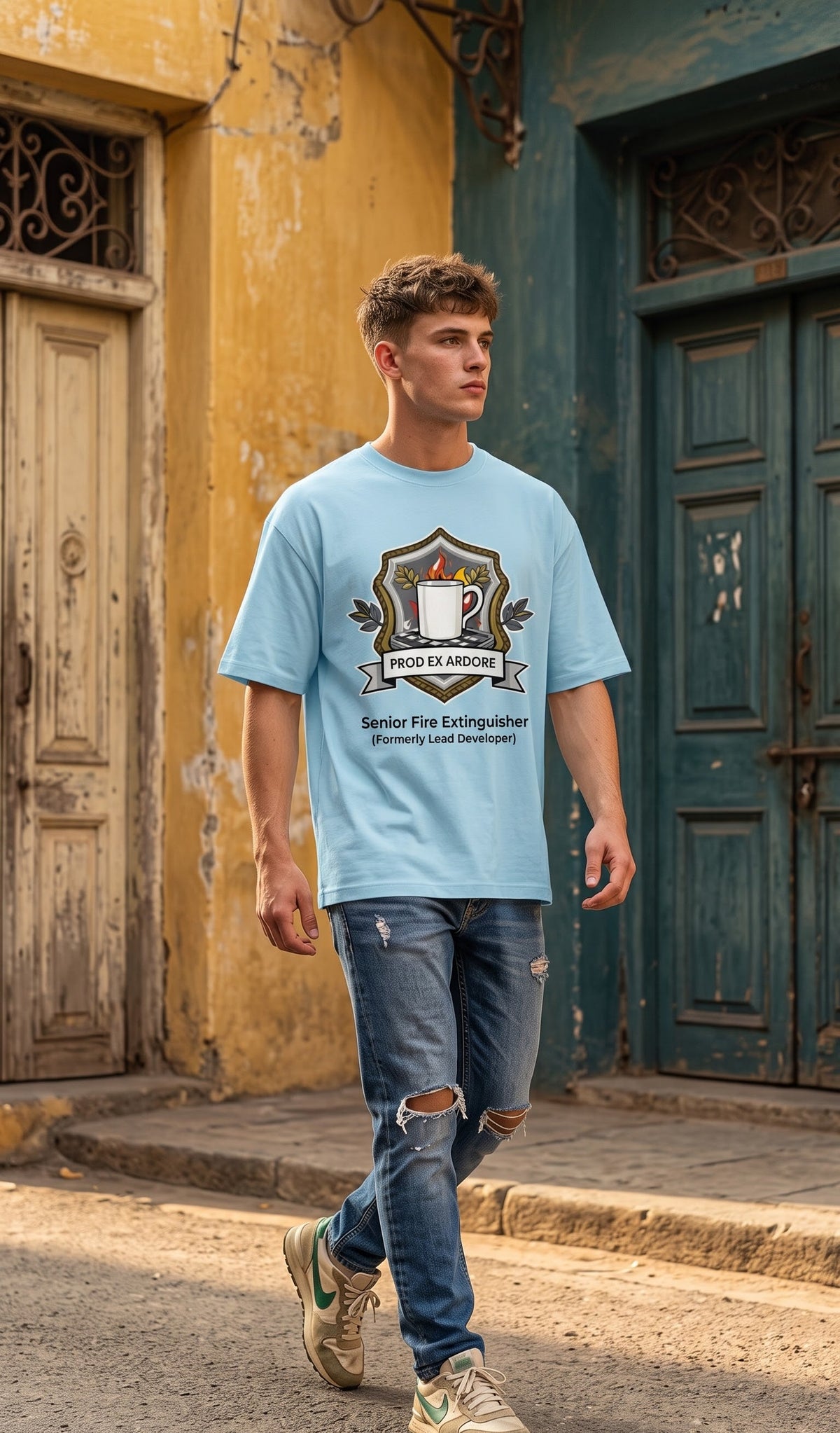Men Oversized Classic T-Shirt- Prod Ex Ardore