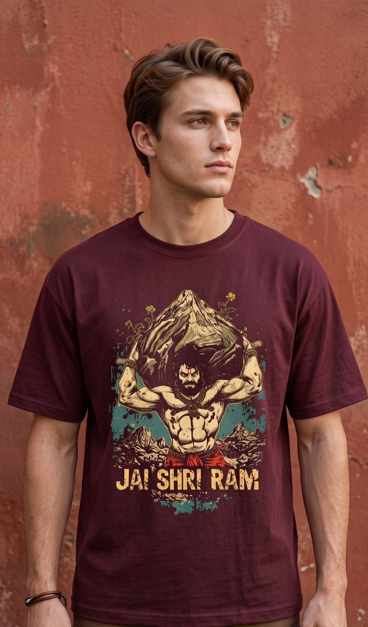 Men Oversized Classic T-Shirt- Ram bhakt