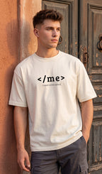Men Oversized Classic T-Shirt- </Me>
