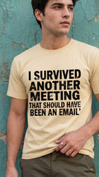 Men Regular T-Shirt- Meeting Request