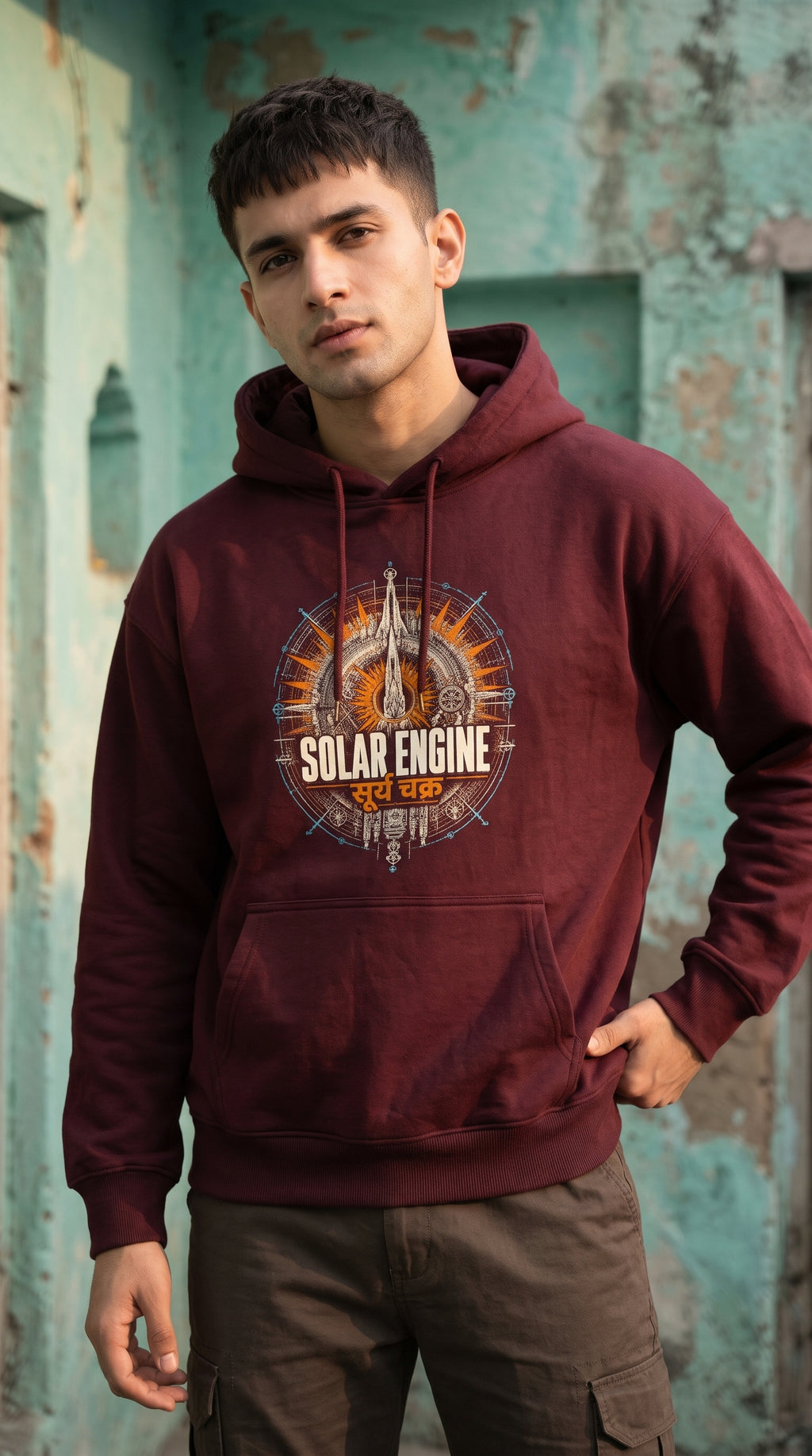 Unisex Oversized Hoodie- Solar Engine