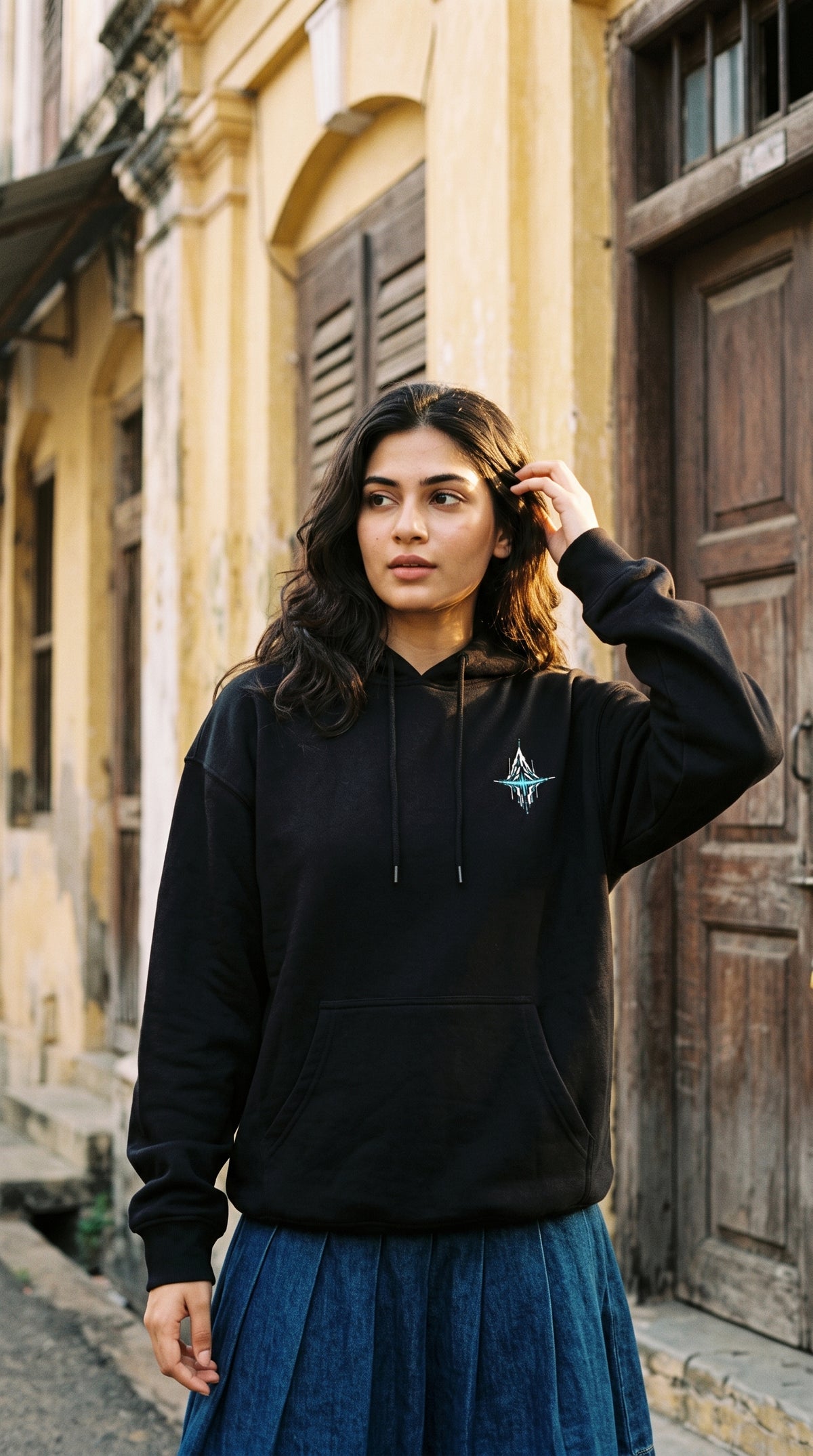 Unisex Regular Hoodie- The Peak ( Embroidered Badge )