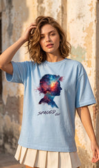 Unisex Terry Oversized Tee- Spaced Out