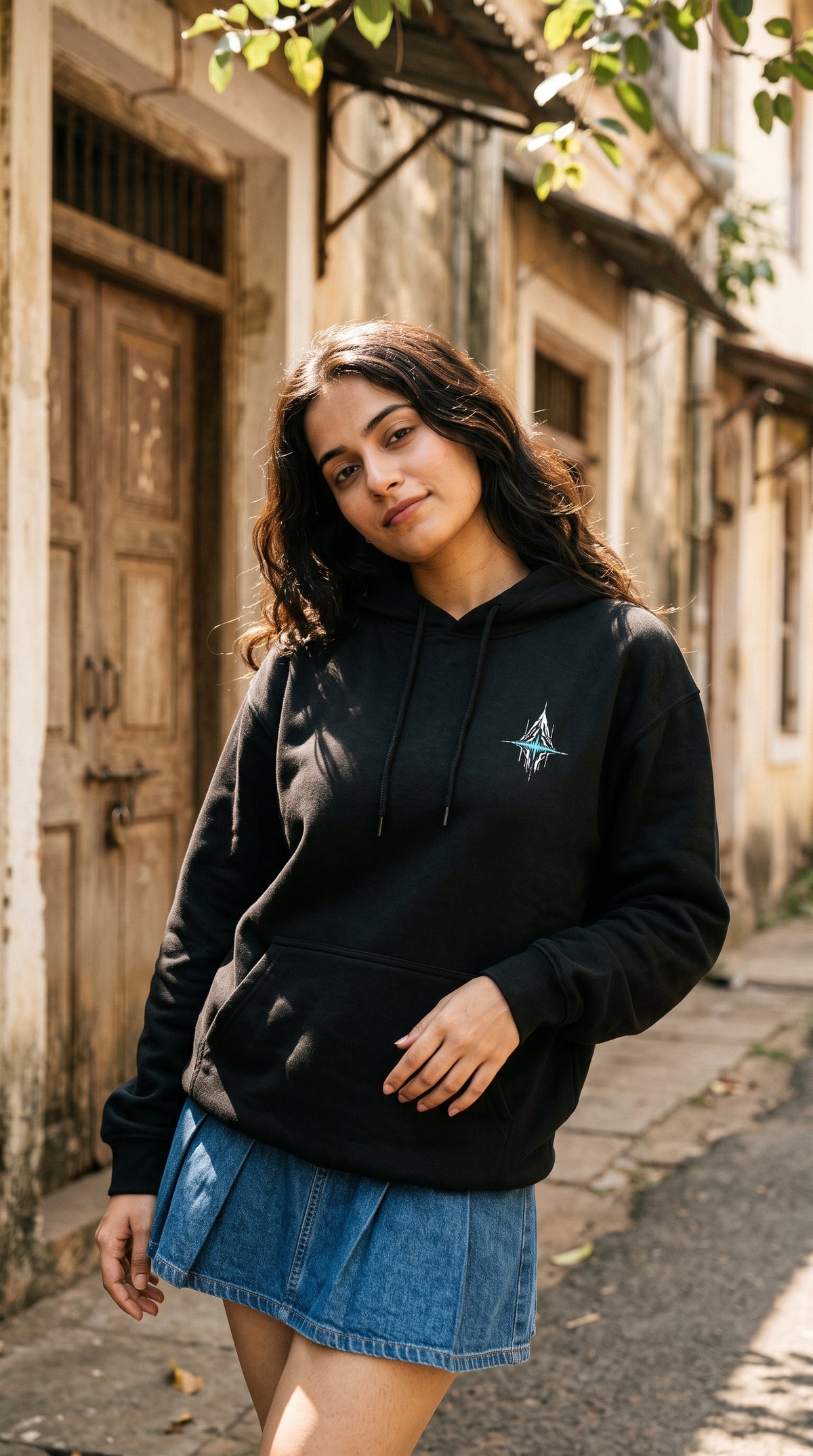 Unisex Regular Hoodie- The Peak ( Embroidered Badge )