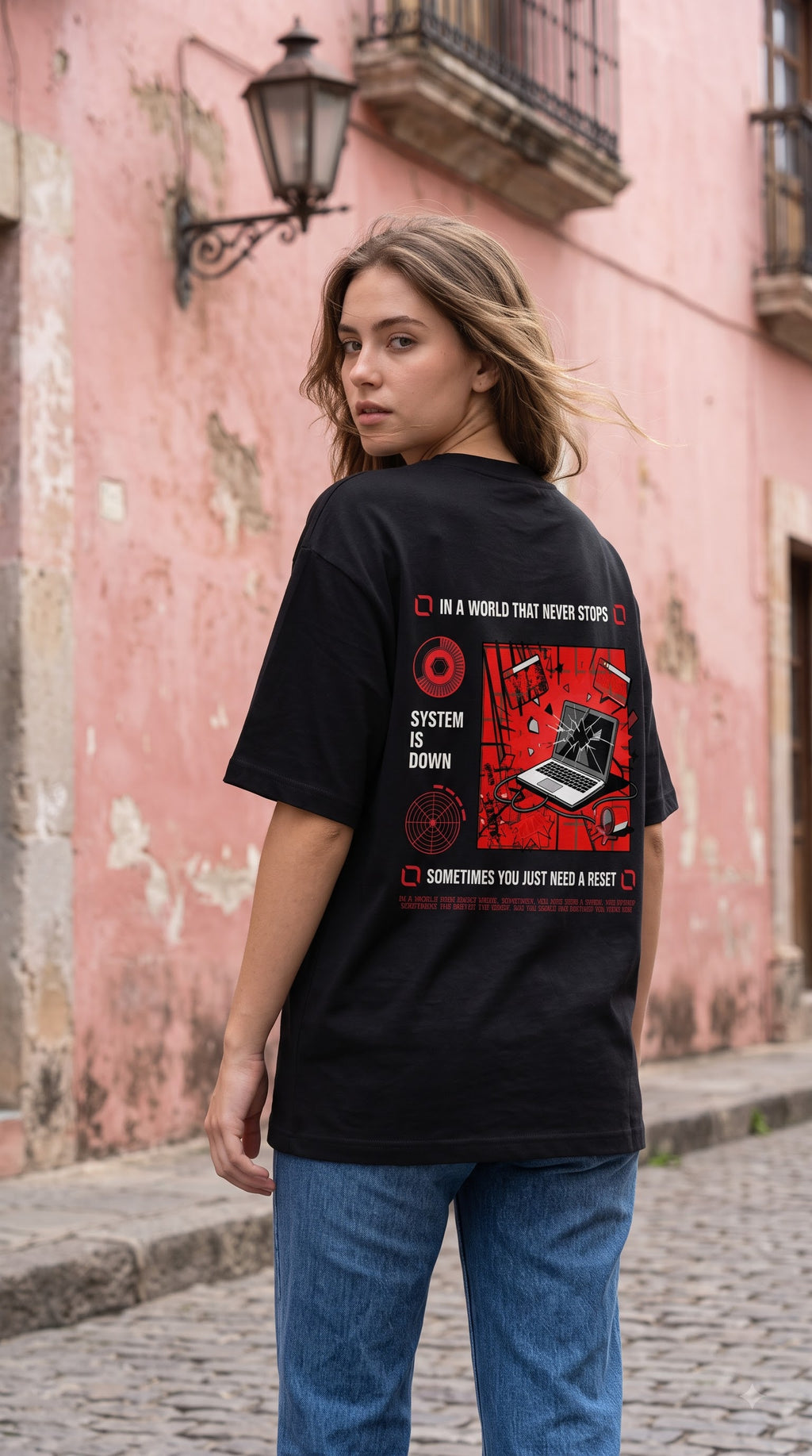 Unisex Oversized Classic T-Shirt- No Signal