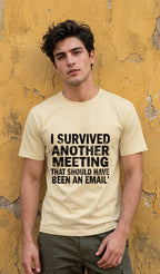 Men Regular T-Shirt- Meeting Request
