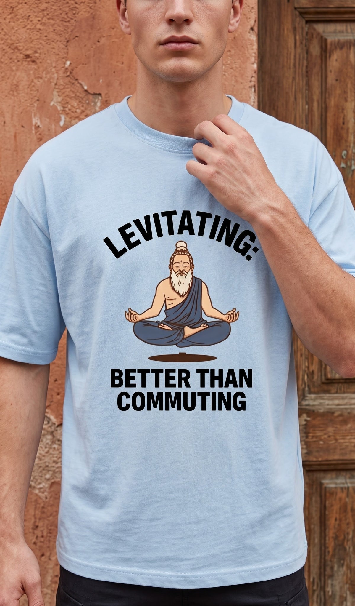 Unisex Terry Oversized Tee- Levitating
