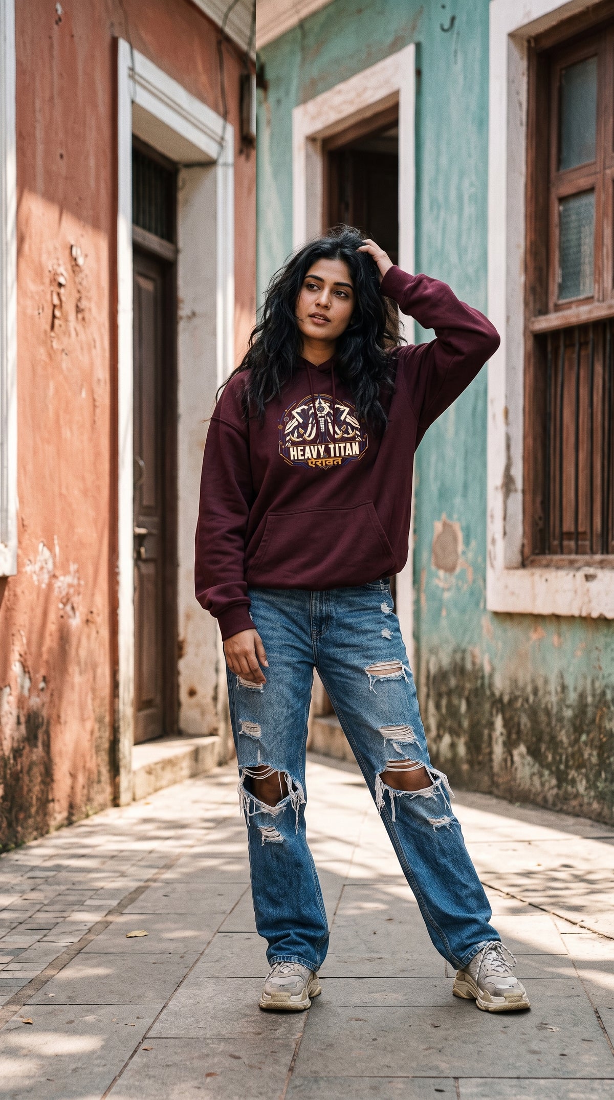 Unisex Oversized Hoodie- Heavy Titan