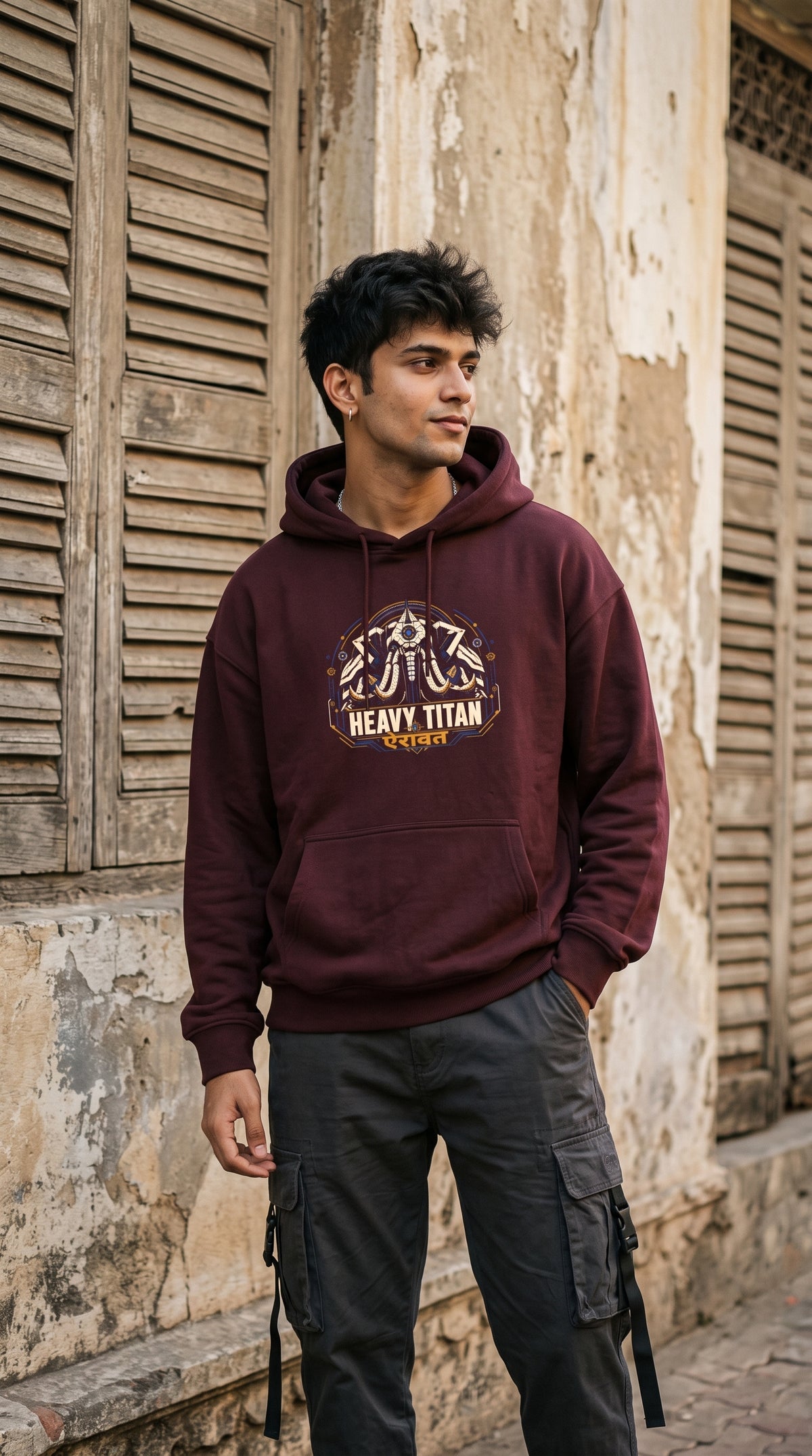 Unisex Oversized Hoodie- Heavy Titan