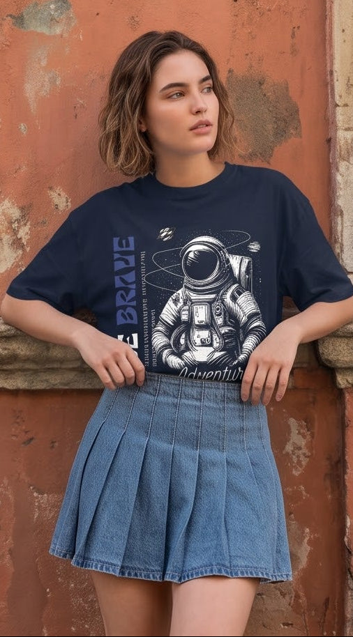 Unisex Oversized Classic T-Shirt- Brave