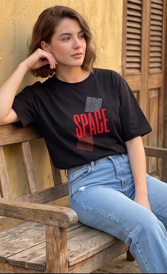 Unisex Oversized Classic T-Shirt- Space