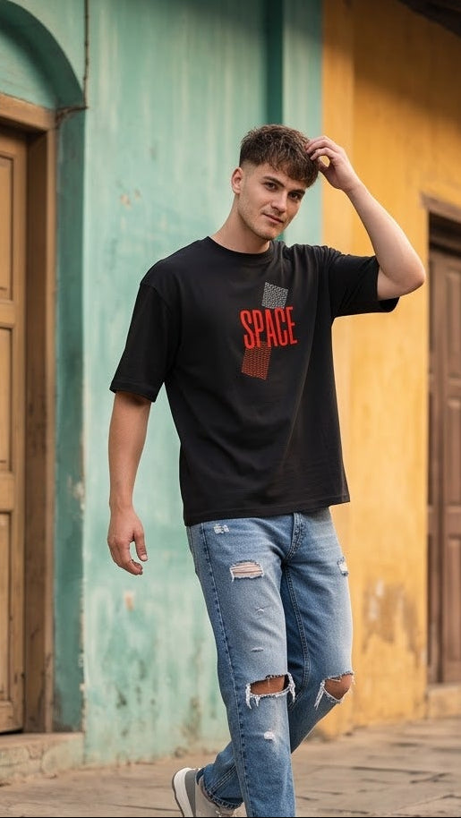 Unisex Oversized Classic T-Shirt- Space