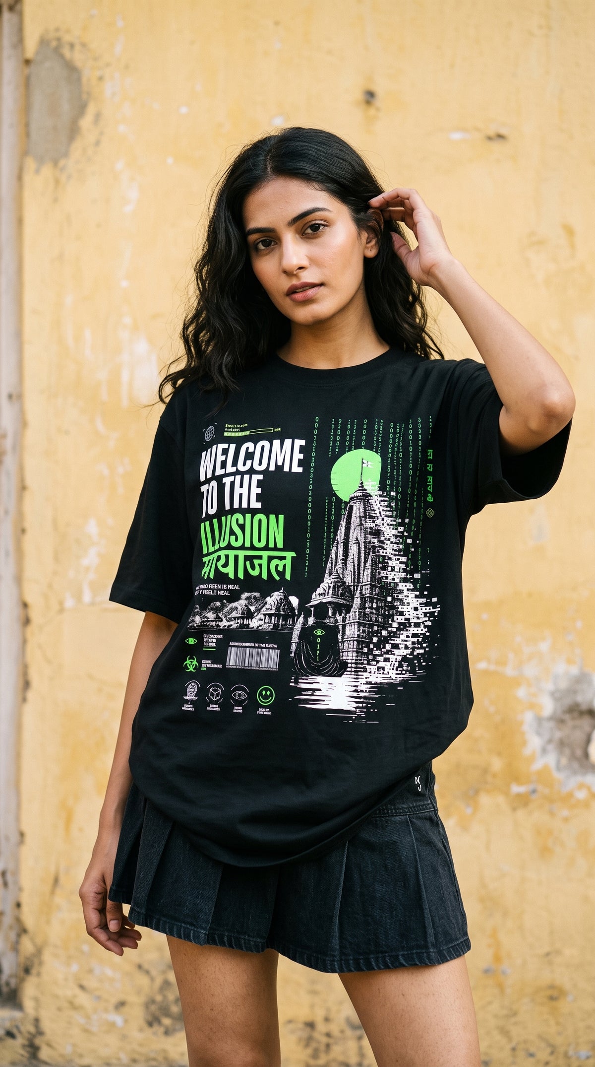 Unisex Oversized Classic T-Shirt- Illusion