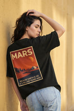 Unisex Terry Oversized Tee- Mars