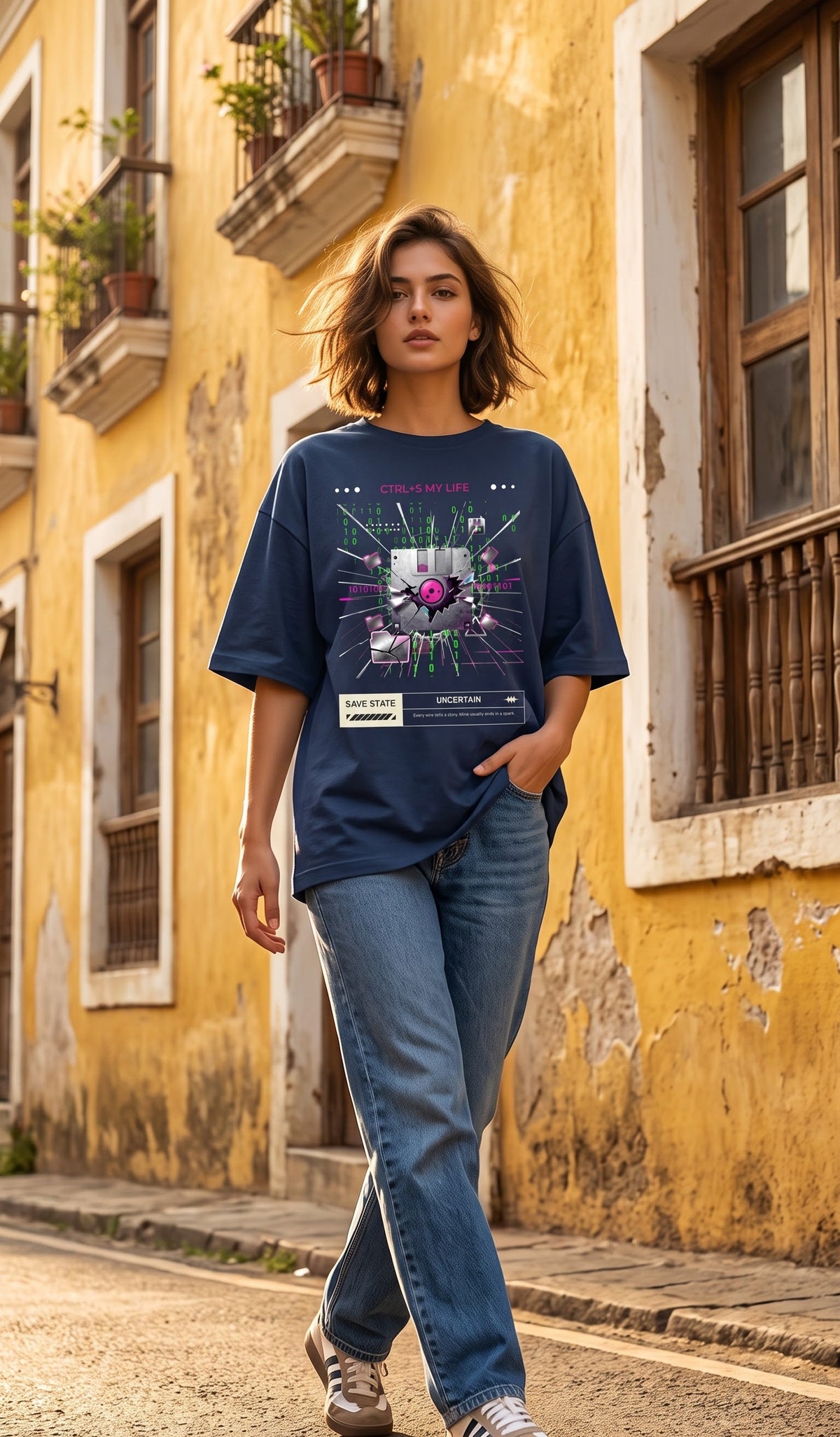 Unisex Oversized Classic T-Shirt- Cltr+Alt+Save