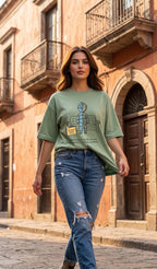 Unisex Terry Oversized Tee- Duality