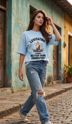 Unisex Terry Oversized Tee- Levitating