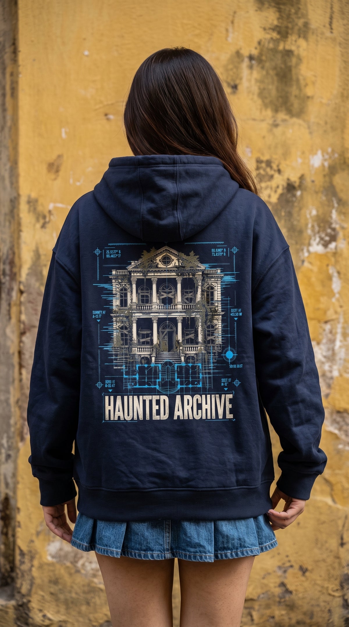 Unisex Oversized Hoodie- Haunted Archive