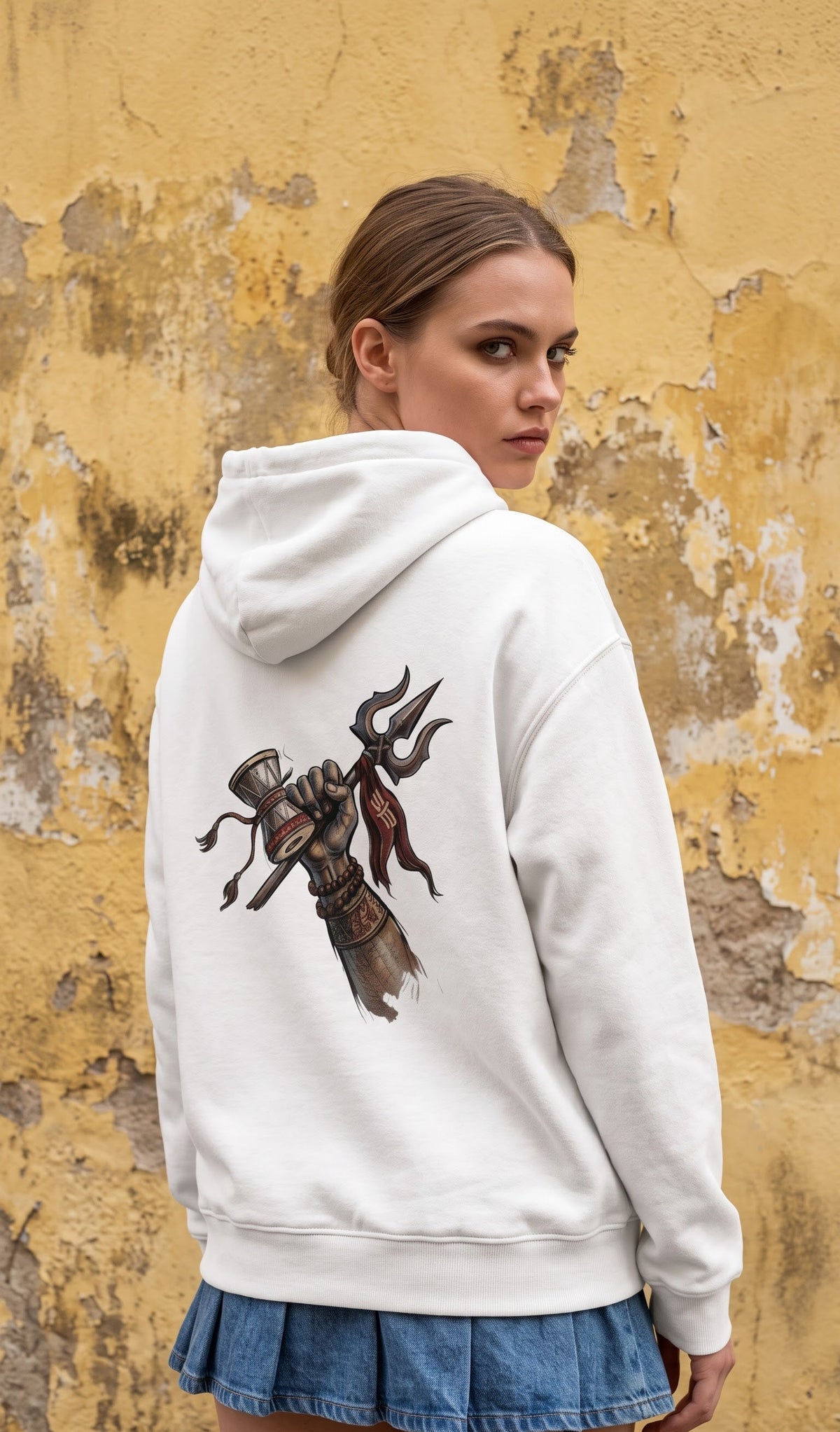Unisex Oversized Hoodie- Trishul
