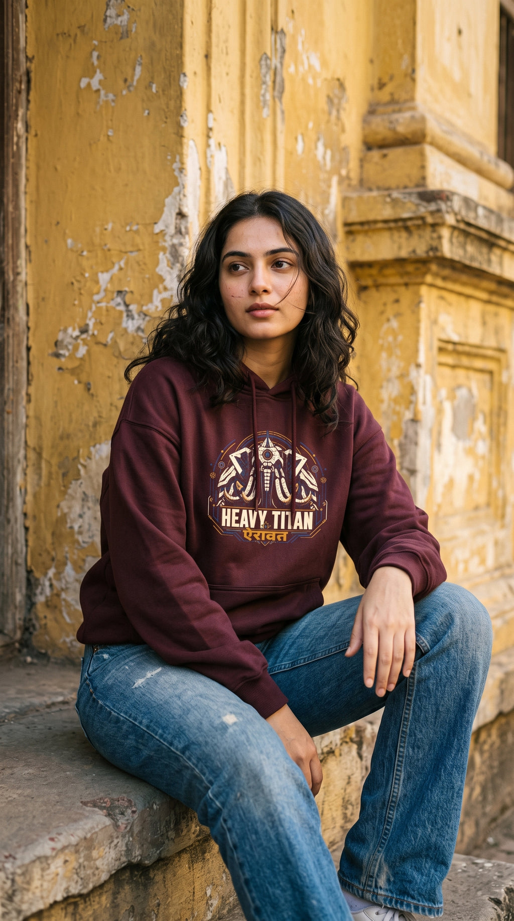 Unisex Oversized Hoodie- Heavy Titan