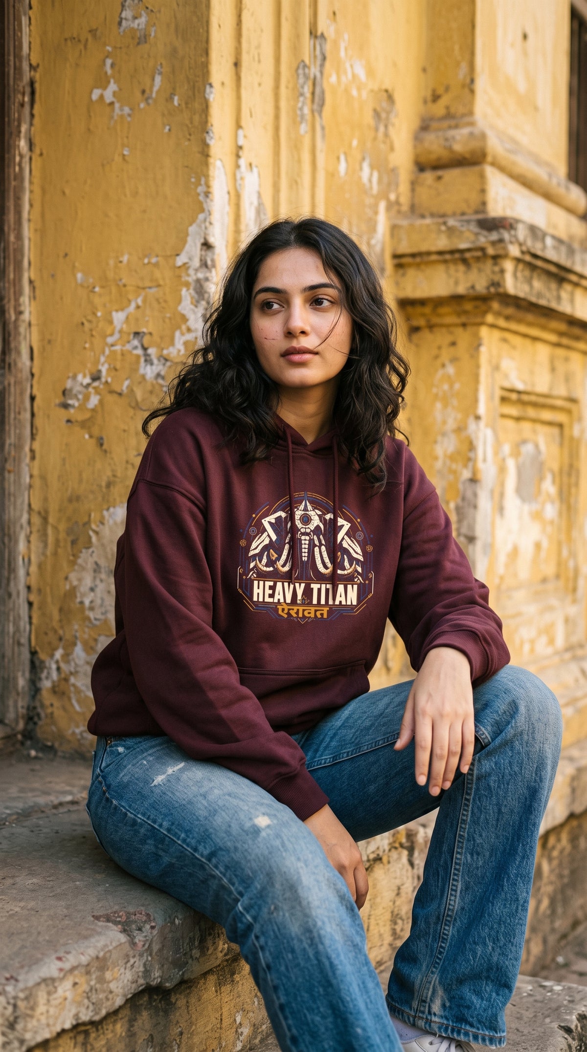 Unisex Oversized Hoodie- Heavy Titan