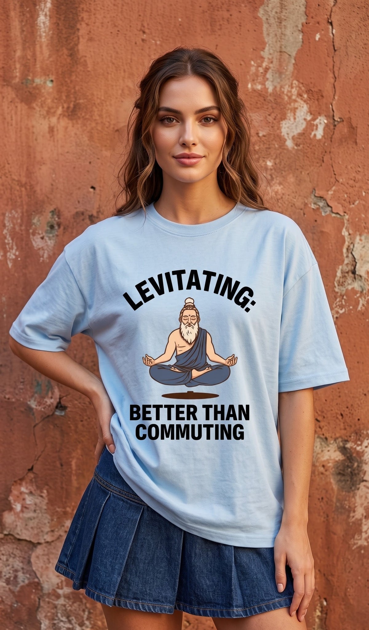 Unisex Terry Oversized Tee- Levitating