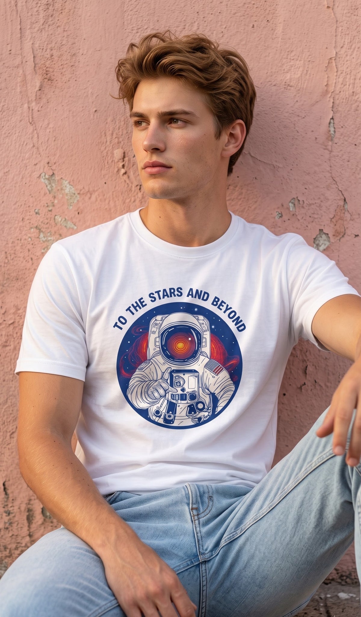 Men Regular T-Shirt- To the Moon