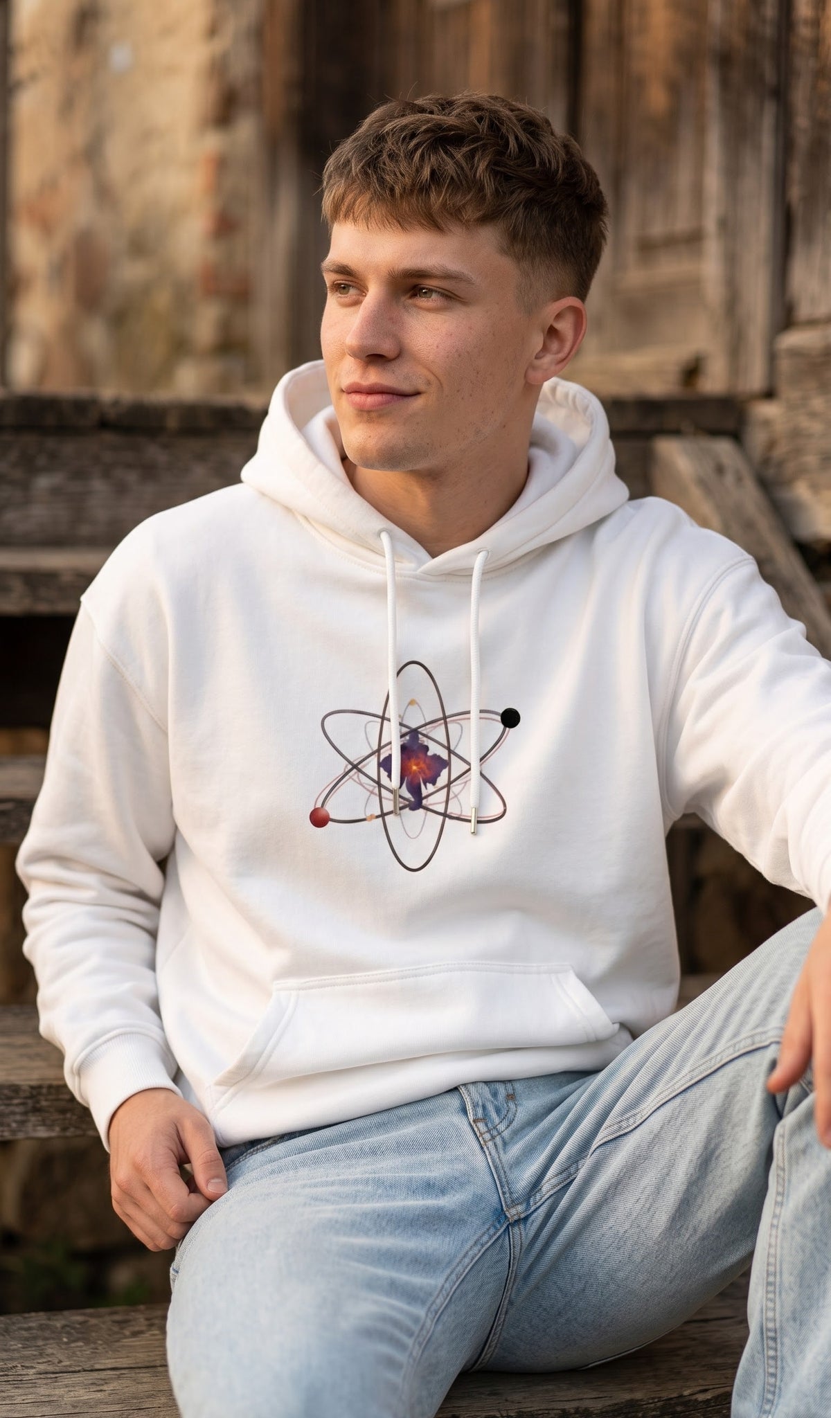 Unisex Oversized Hoodie- Atomic Ganesha