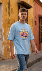 Unisex Terry Oversized Tee- Brain Shock