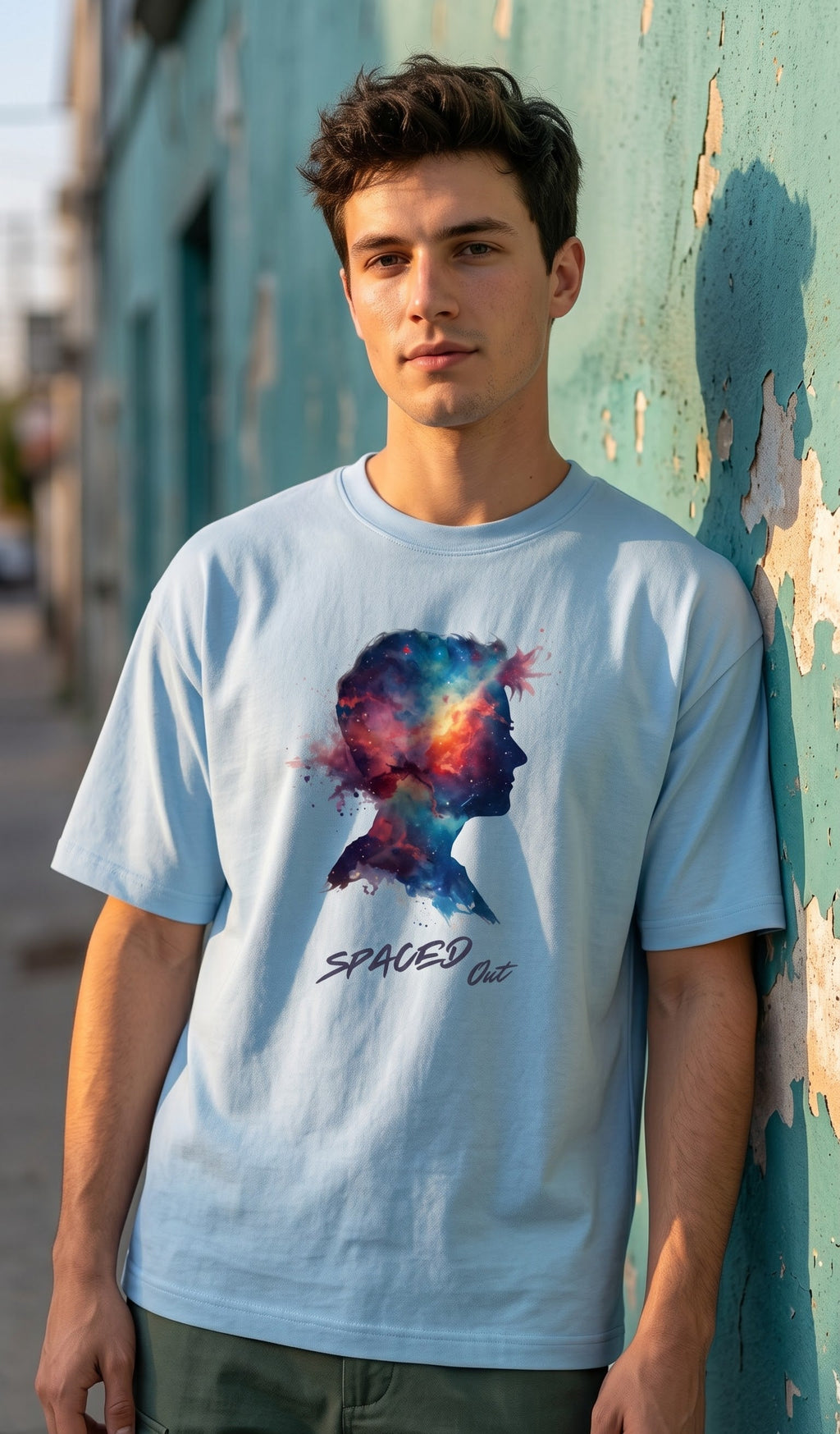 Unisex Terry Oversized Tee- Spaced Out