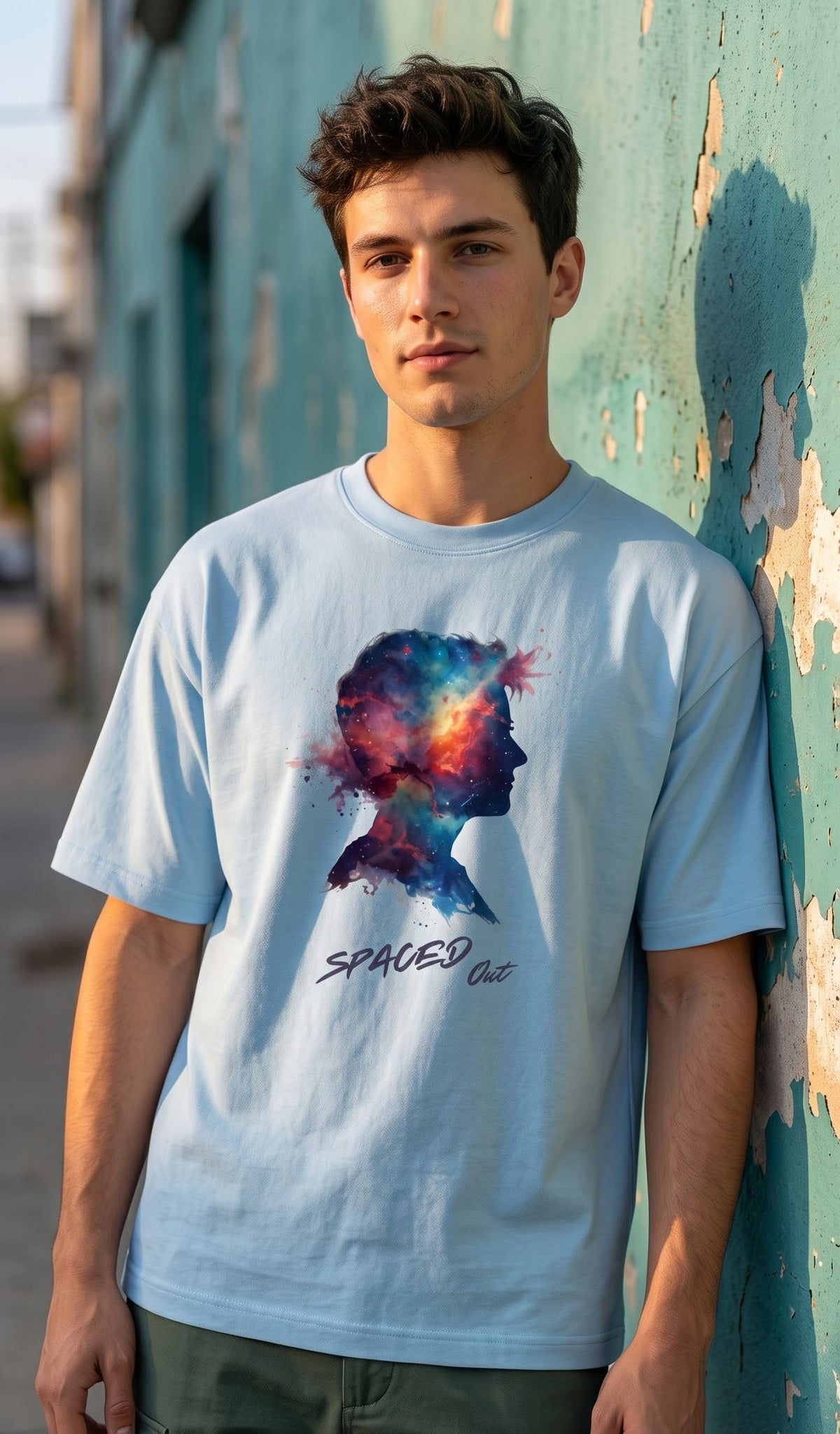 Unisex Terry Oversized Tee- Spaced Out