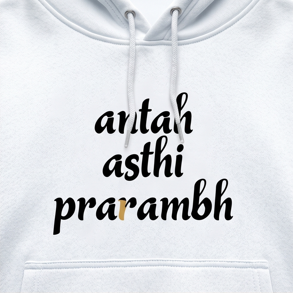 Unisex Oversized Hoodie- Antah Asthi Prarambh